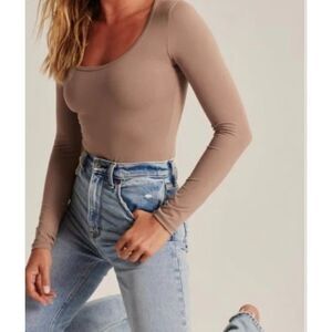 Abercrombie & Fitch Bodysuit Long Sleeve Soft A&F Size XL NWOT
